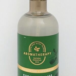 Bath & Body Works Aromatherapy Eucalyptus Spearmint Body Wash - Green and Gold